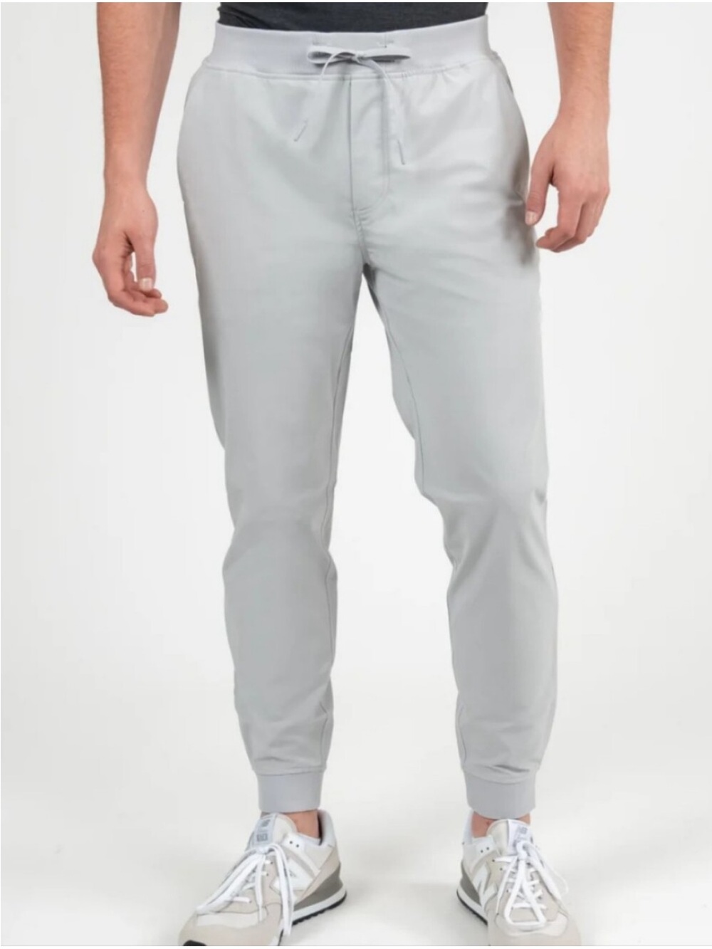 Rhoback Delta Performance Joggers Mens Light Gray Stretch Pants XL LIGHT SPOTS